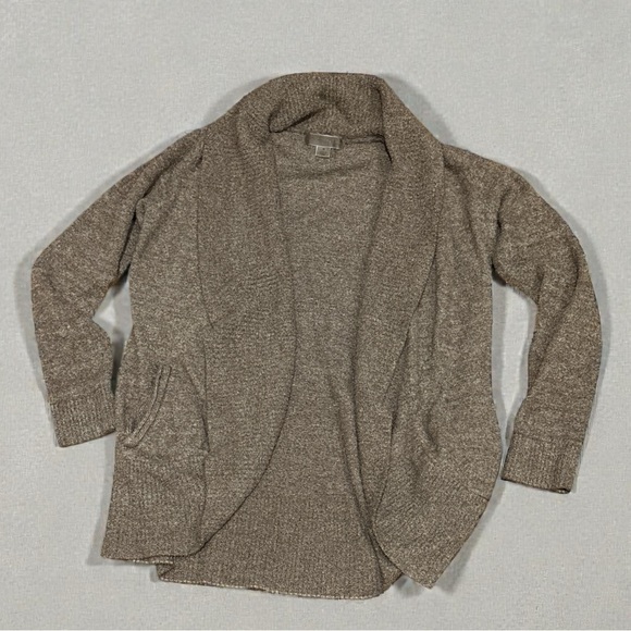 Barefoot Dreams CozyChic® Open Front Pocket Cardigan Taupe | MSRP $138 🤎✨ - Picture 3 of 3